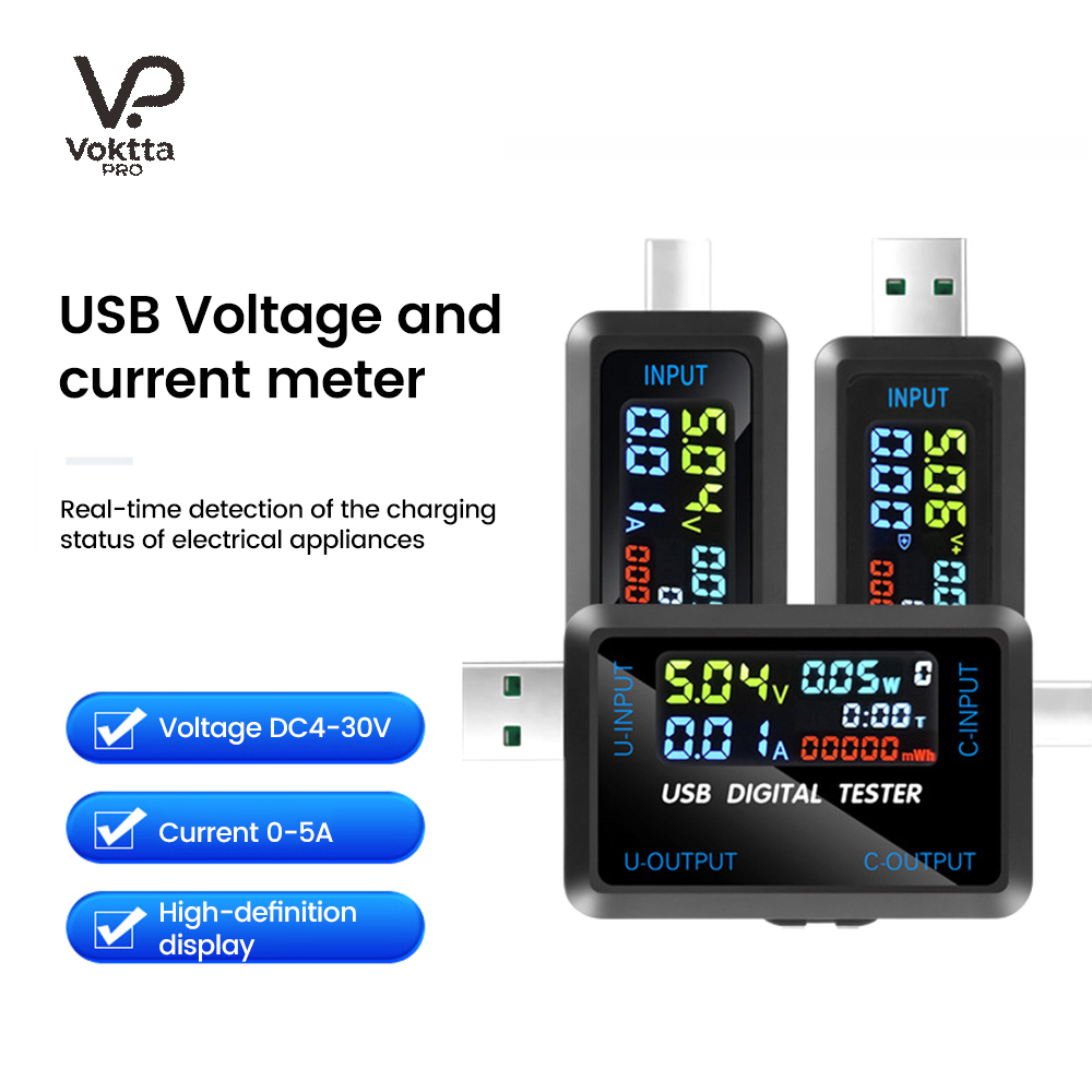 Usb Ammeter Tester - USB 테스터 10 in 1 DC