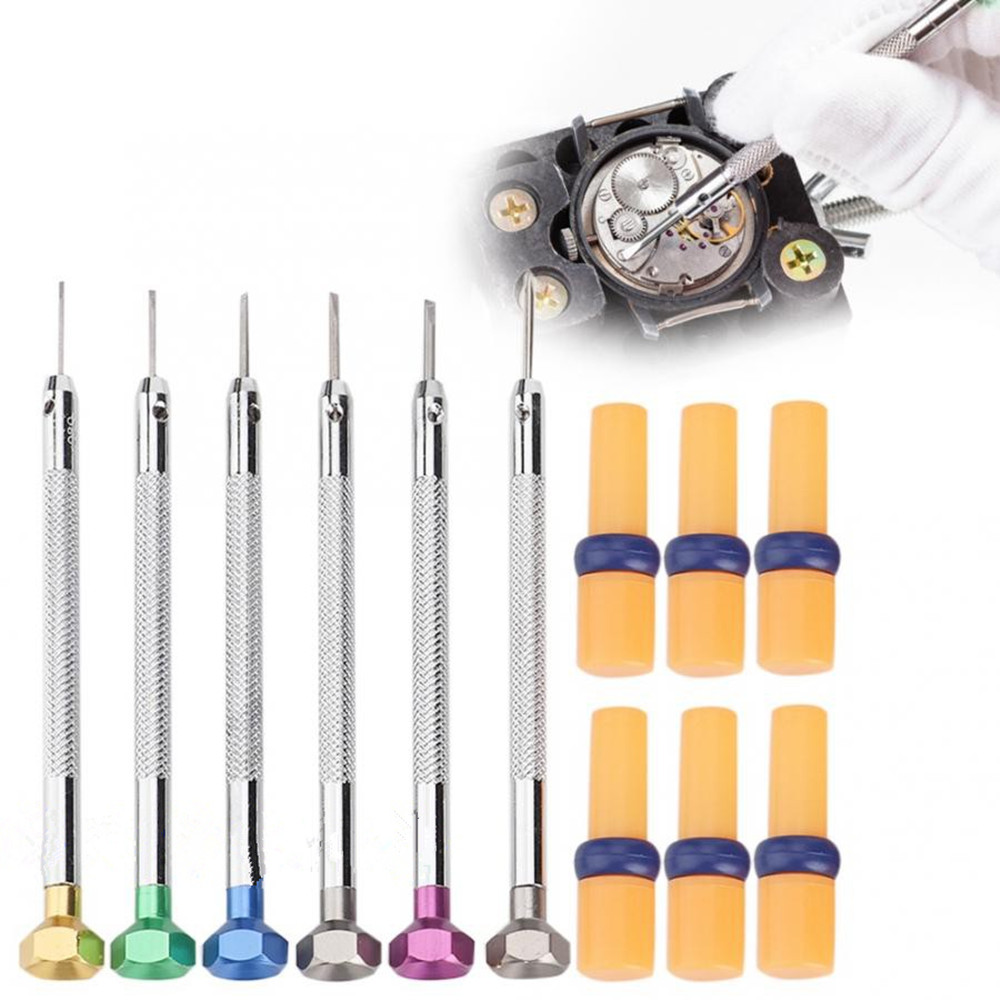 Electronics Repair Tool Kit - 6개의 정밀 드라이버 세트 0.8-1.6mm 일자형
