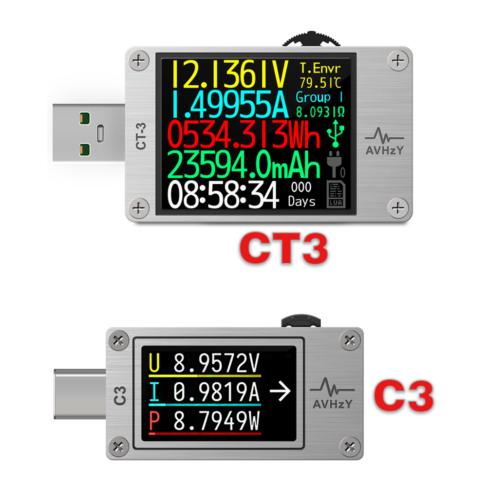 Usb Ammeter Tester - AVHzY USB 3.1 전력계 디지털 멀티미터