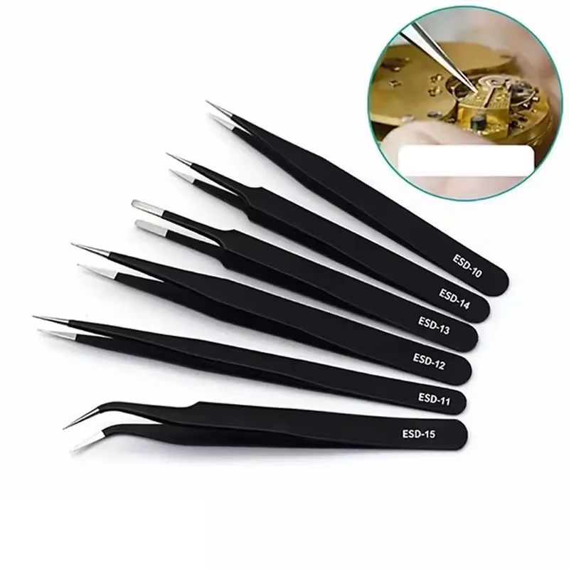 Electronics Repair Tool Kit - 정밀 핀셋 세트 ESD 정전기 방지