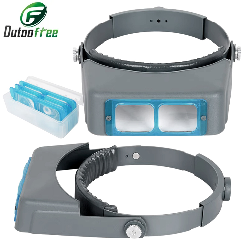 Electronics Repair Glasses - 1.5X2X2.5X3.5X 전문가용 헤드 장착형 확대경 핸즈프리