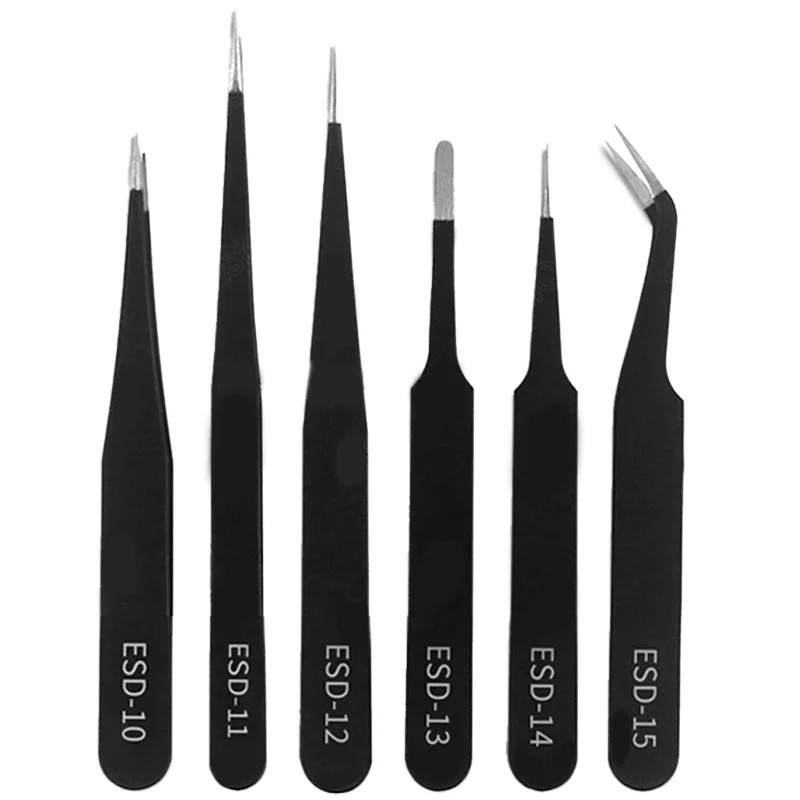 Electronics Repair Tool Kit - 정밀 ESD 정전기 방지 핀셋 세트,