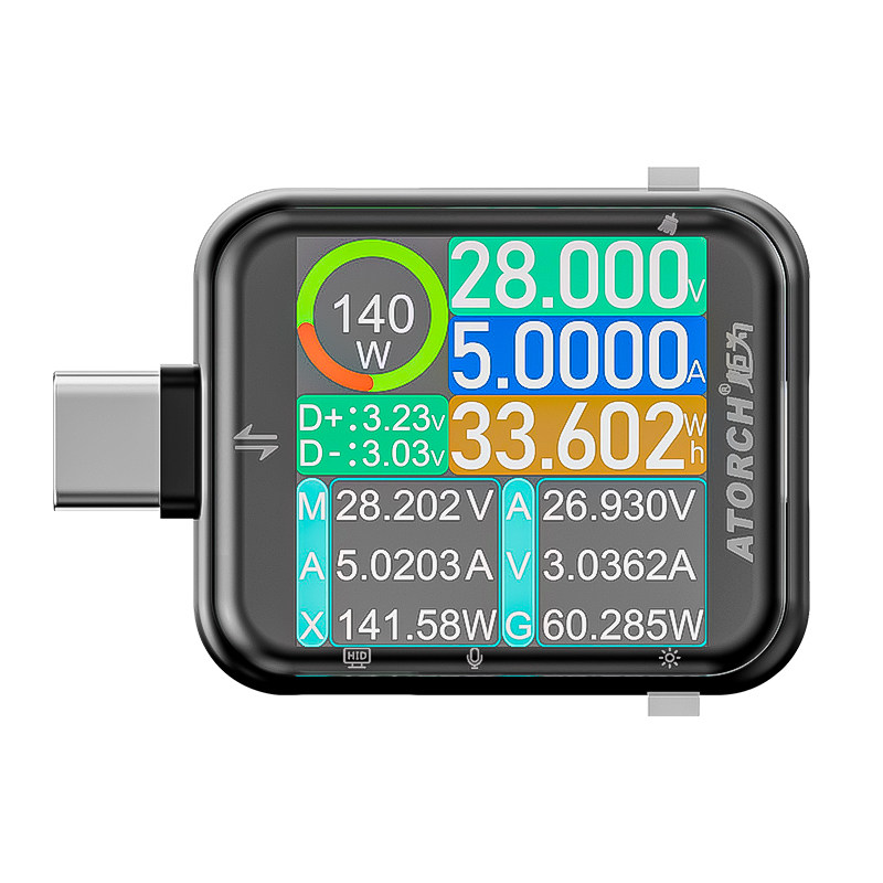 Usb Ammeter Tester - T3 터치스크린 고정밀 Type-c PD3.2 테스터