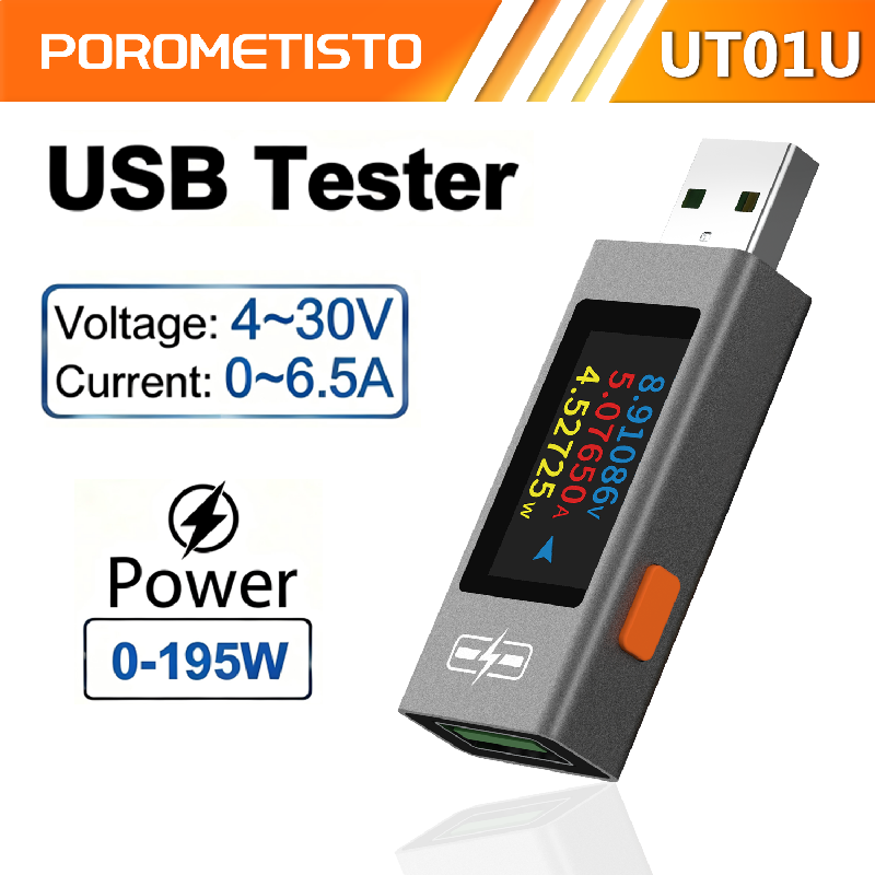 Usb Ammeter Tester - POROMETISTO UT01U USB 테스터 DC 전압
