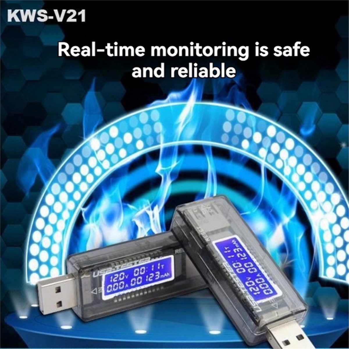 Usb Ammeter Tester - DT75BG KWS-V21 USB 테스터 QC2.0 DC