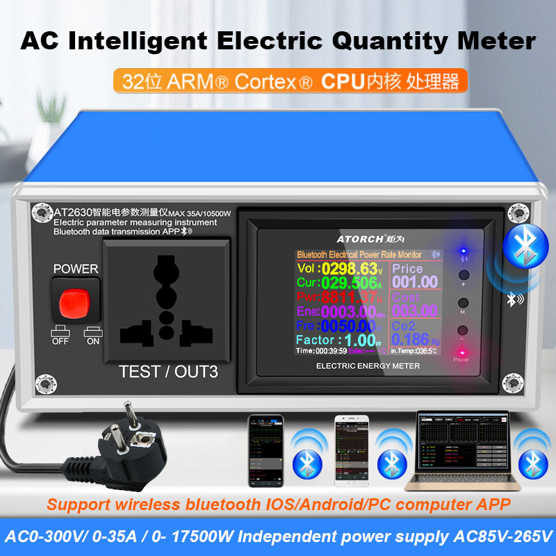 Usb Ammeter Tester - AT2630 AC 전류계 전압계 디지털 전력계