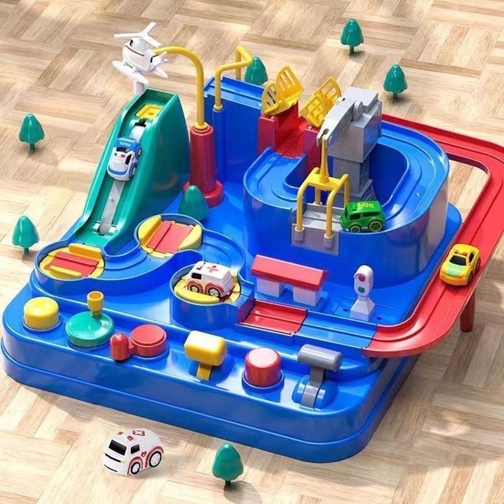 전기 트랙 주차 건물 자동차 장난감 레이싱 레일 자동차 - Electronics Repair Desk 리뷰 및 가격