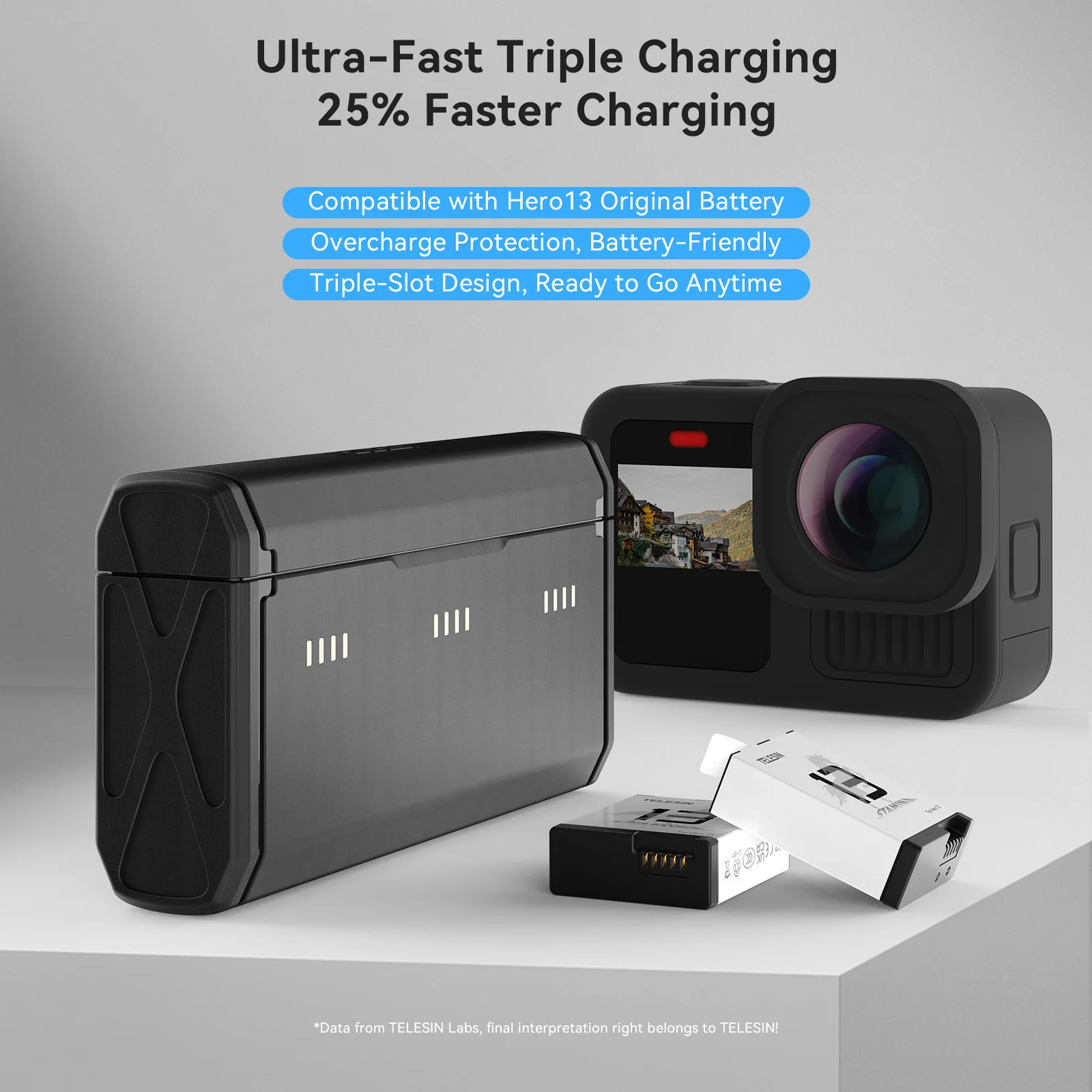 TELESIN 휴대용 고속 충전 박스 및 고내구성 배터 - Gopro Action Camera Hero 11 Black 리뷰 및 가격