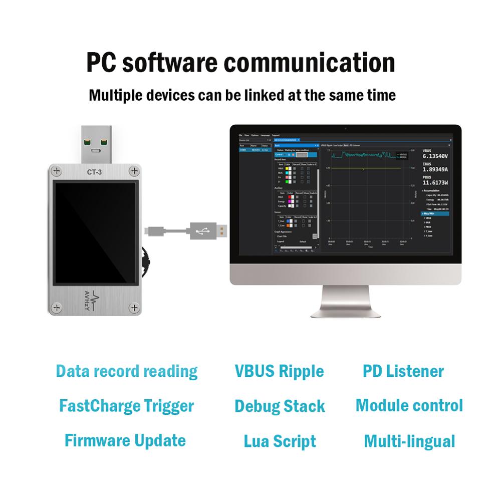 AVHzY USB 3.1 전력계 디지털 멀티미터 전류  - Usb Ammeter Tester 리뷰 및 가격