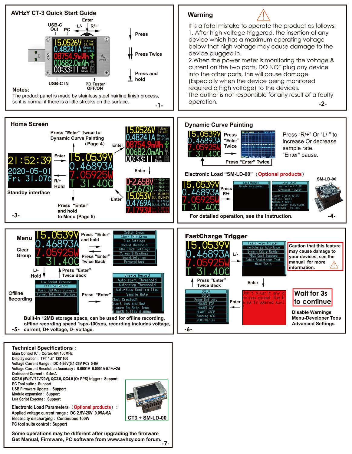 AVHzY USB 3.1 전력계 디지털 멀티미터 전류  - Usb Ammeter Tester 리뷰 및 가격