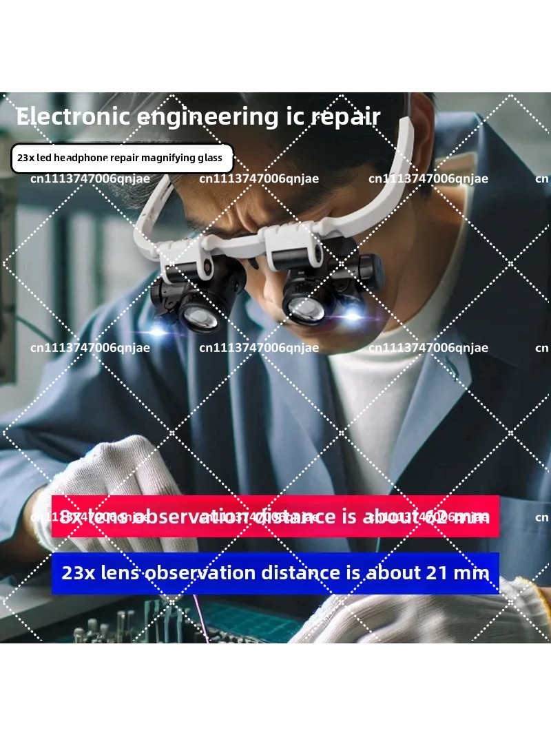 전자제품 수리, 보석 세공, 취미 작업용 23배율 헤드 - Electronics Repair Glasses 리뷰 및 가격