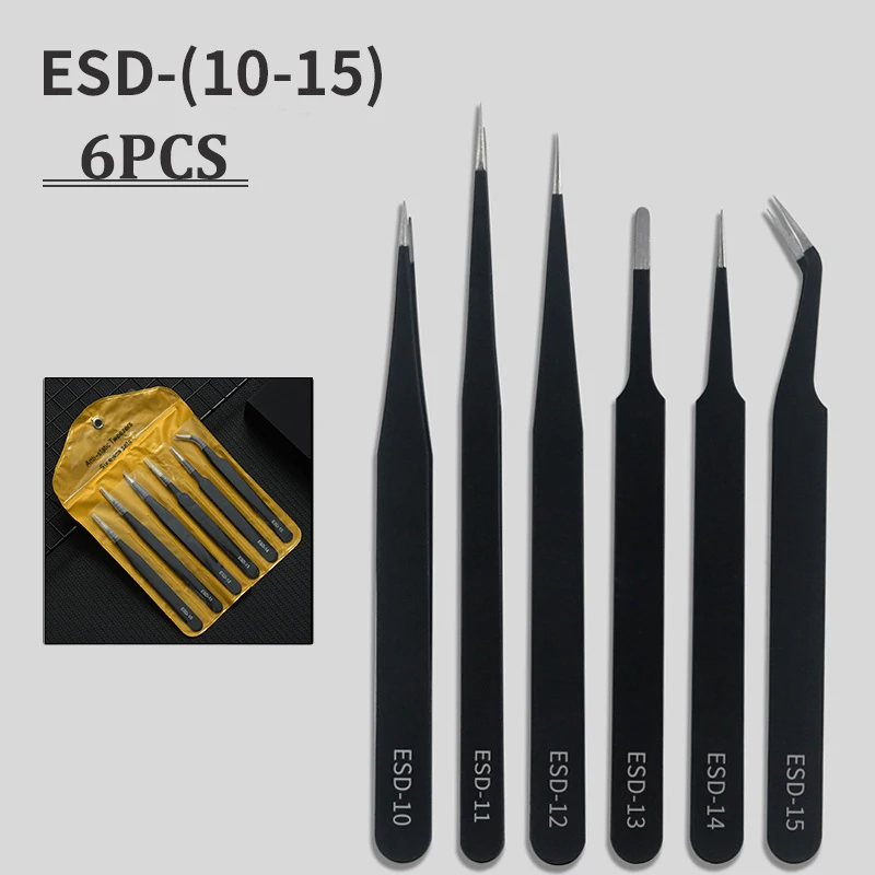 시계 핀셋 도구 ESD 정전기 방지 강철 시계 수리 도 - Electronics Repair Parts 리뷰 및 가격