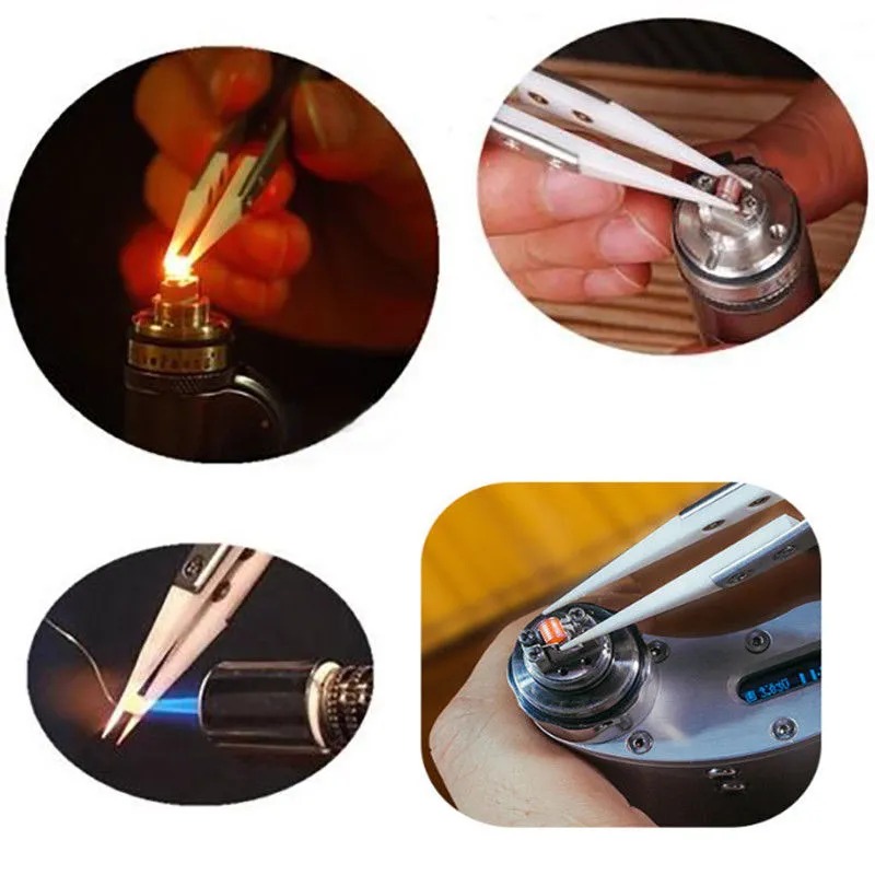 스트레이트 팁 정전기 방지 역방향 세라믹 핀셋 내산성  - Electronics Repair Tools And Equipment 리뷰 및 가격