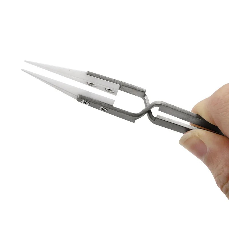 스트레이트 팁 정전기 방지 역방향 세라믹 핀셋 내산성  - Electronics Repair Tools And Equipment 리뷰 및 가격