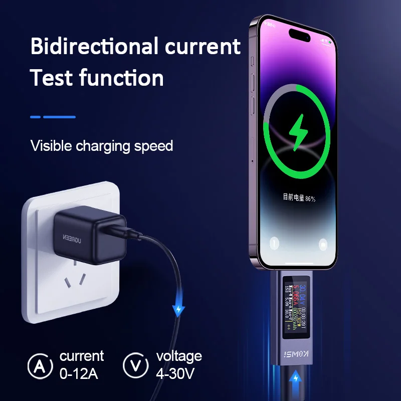 KWS-2302C Type-C USB 테스터 다기능 디 - Usb Ammeter Tester 리뷰 및 가격