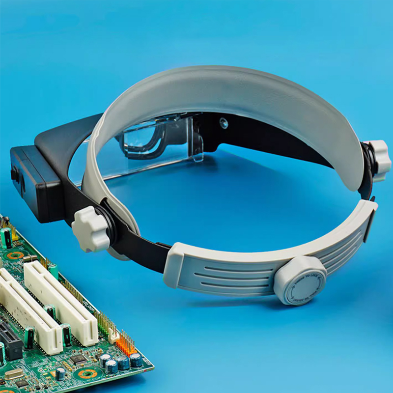 새로운 헤드밴드 돋보기 LED 조명 루페 현미경 안경, - Electronics Repair Glasses 리뷰 및 가격