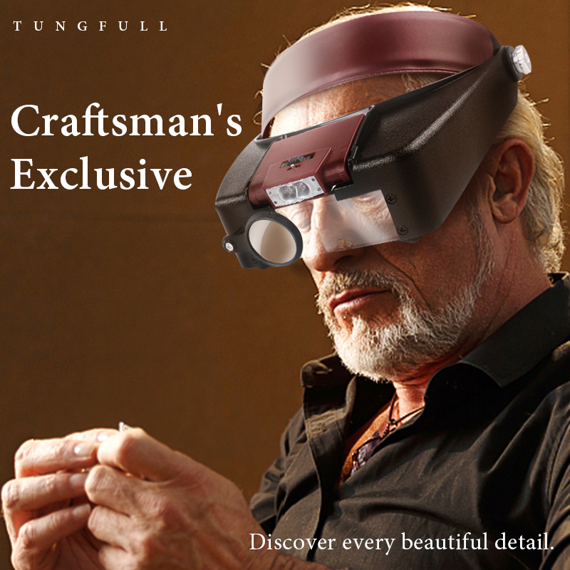 루페 현미경 LED 조명 10배율 헬멧형 돋보기 헤드밴 - Electronics Repair Glasses 리뷰 및 가격