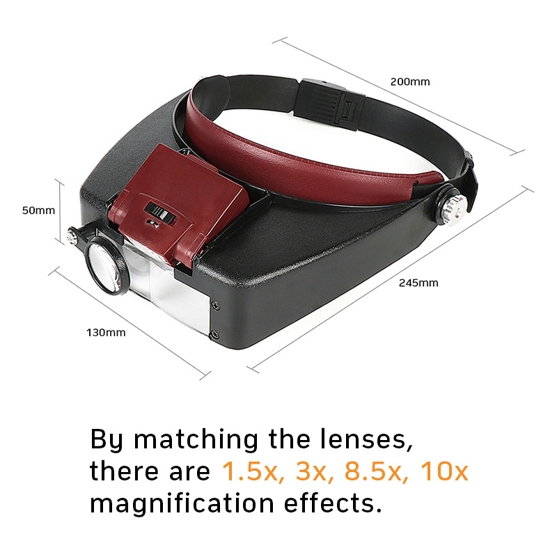 루페 현미경 LED 조명 10배율 헬멧형 돋보기 헤드밴 - Electronics Repair Glasses 리뷰 및 가격
