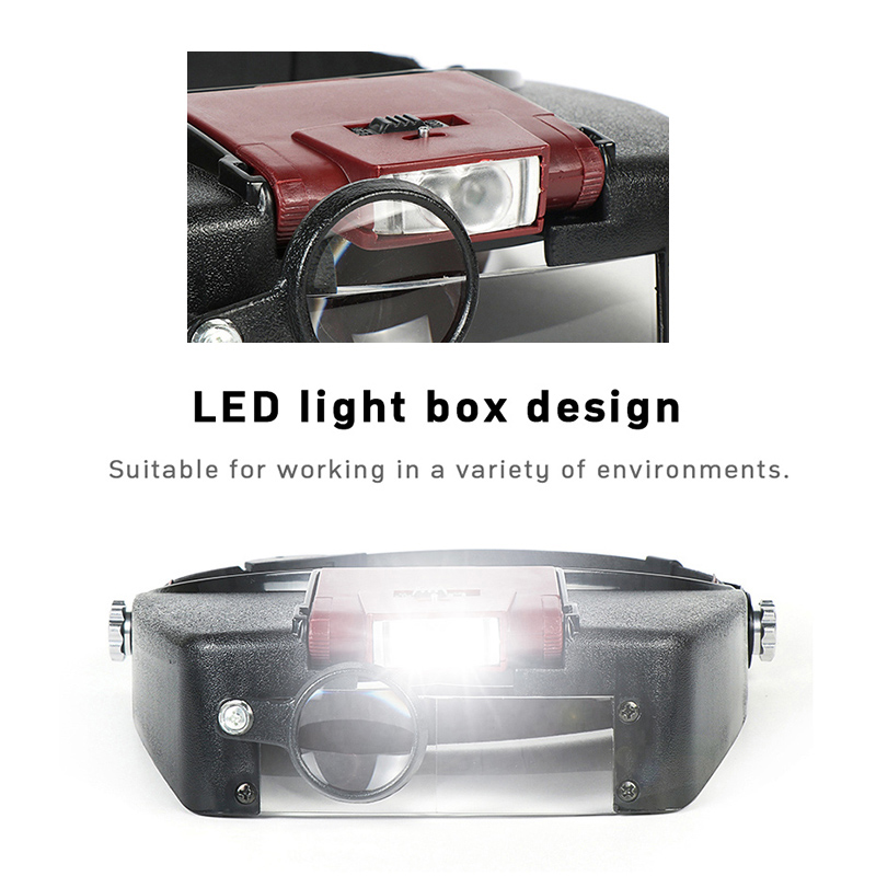루페 현미경 LED 조명 10배율 헬멧형 돋보기 헤드밴 - Electronics Repair Glasses 리뷰 및 가격