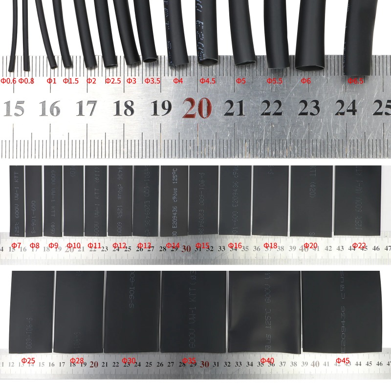 검정색 2:1 열수축 튜브 직경 0.6mm - 210m - Electronics Repair Youtube 리뷰 및 가격