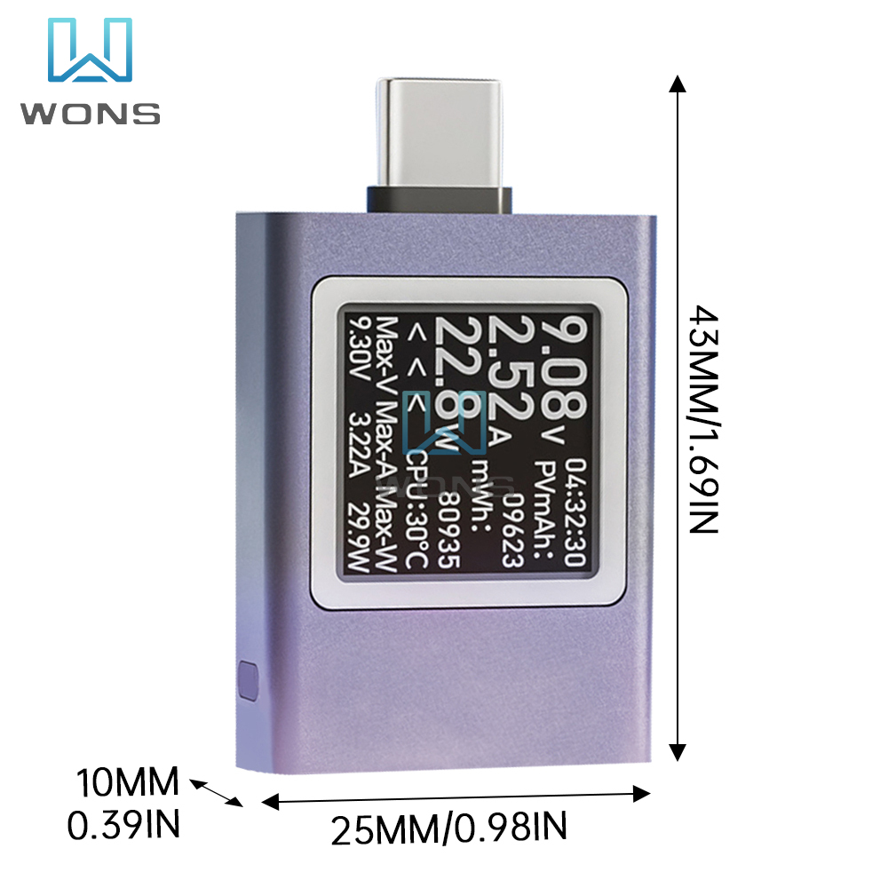 USB C 타입 테스터 전압계 전류계, 다기능 고속 충 - Usb Ammeter Tester 리뷰 및 가격