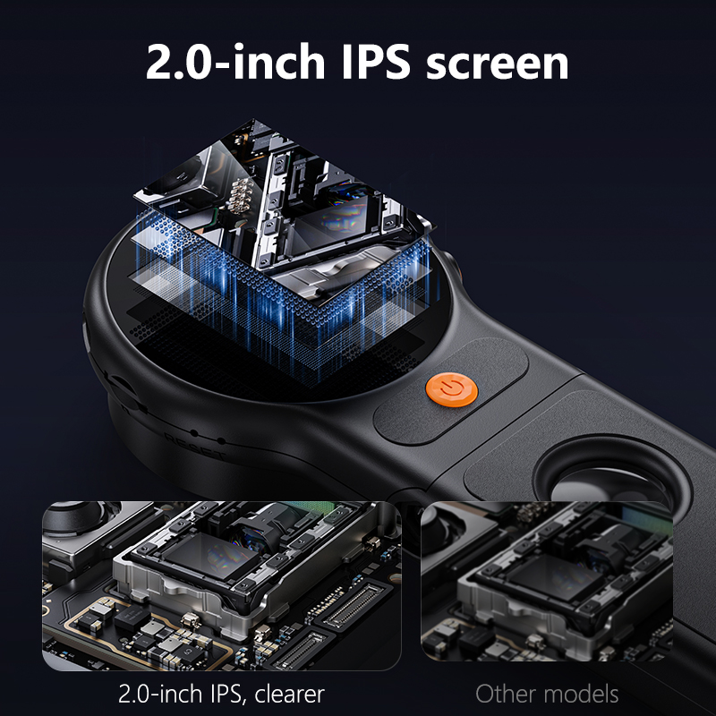 자동 초점 500X 디지털 현미경 8leds 2MP 코 - Electronics Repair Glasses 리뷰 및 가격