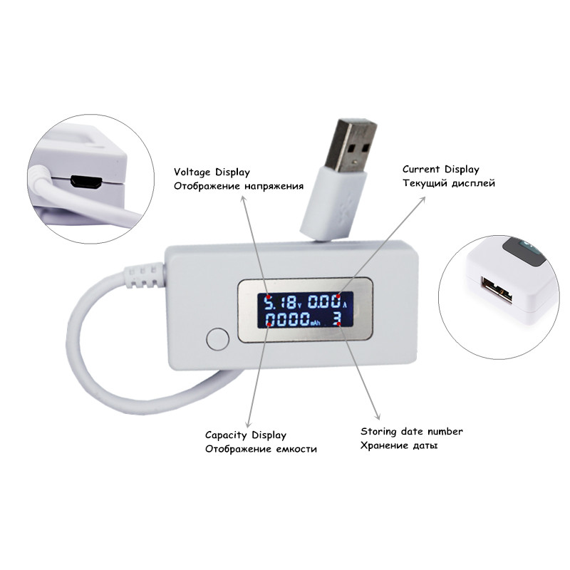 LCD 스크린 미니 크리에이티브 휴대폰 USB 테스터, - Usb Ammeter Tester 리뷰 및 가격