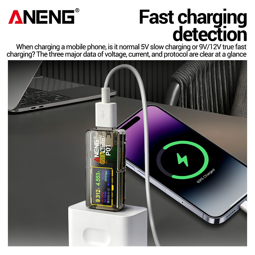 ANENG P01 USB 테스터 전압계 전류계 TYPE - Usb Ammeter Tester 리뷰 및 가격