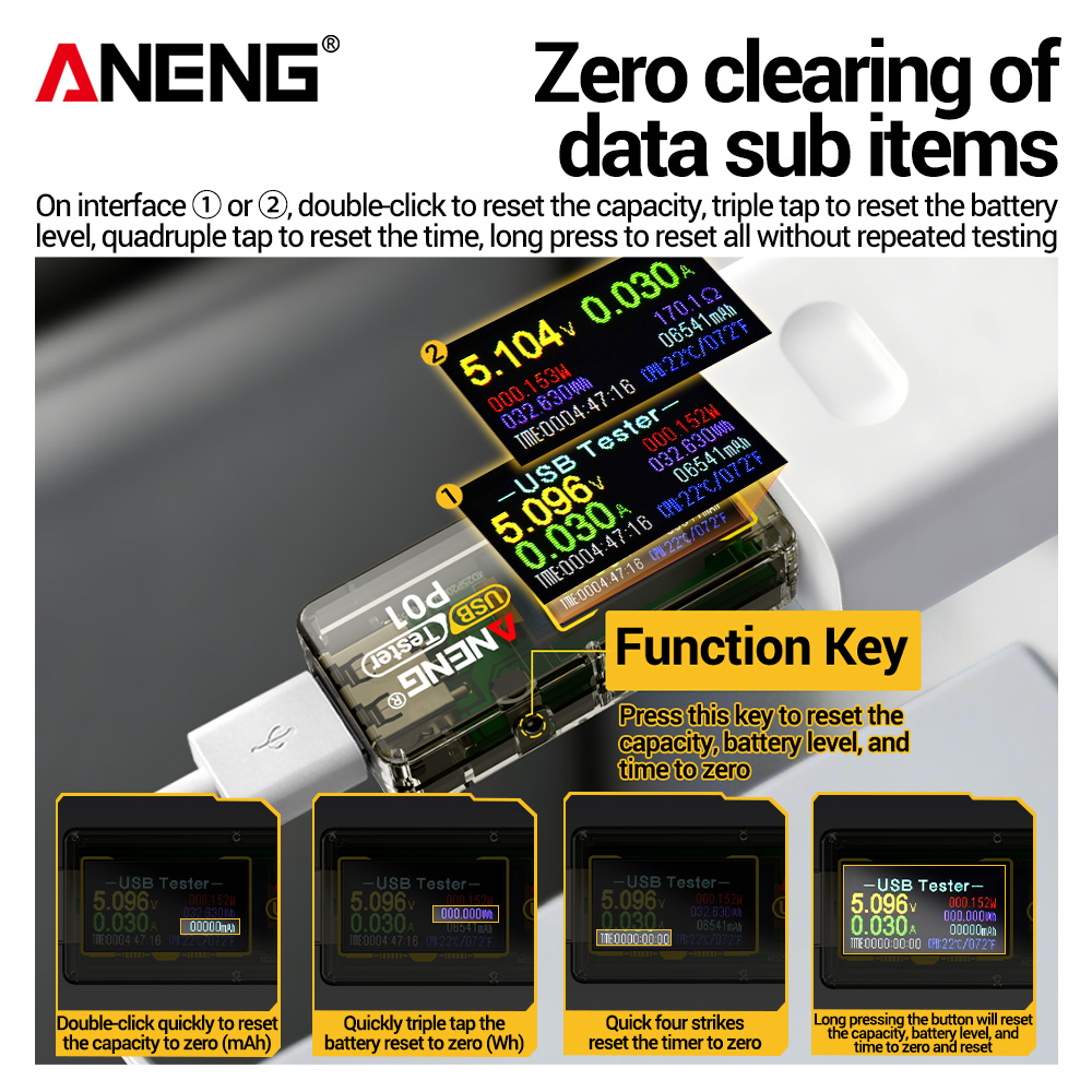 ANENG P01 USB 테스터 전압계 전류계 TYPE - Usb Ammeter Tester 리뷰 및 가격