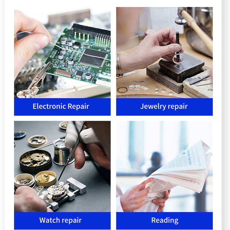 LED 헤드밴드 돋보기 전문 확대경, 핸즈프리 루페 시 - Electronics Repair Glasses 리뷰 및 가격