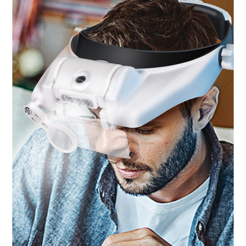 LED 헤드밴드 돋보기 전문 확대경, 핸즈프리 루페 시 - Electronics Repair Glasses 리뷰 및 가격